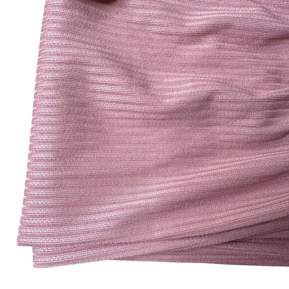 Women Straight Trousers P/M Pink Wide Leg Adjustable Drawstring Elastic Waist - Picture 5 of 6